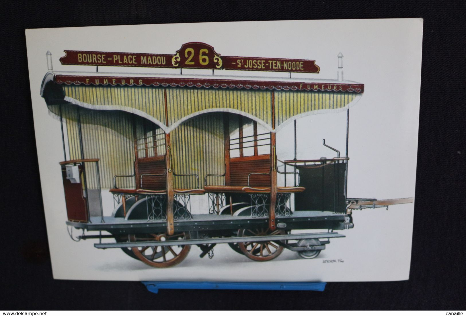 Co-109 / Tram - Bruxelles - Société Générale Des Chemins De Fer économiques: Voiture Vers 1870 /attention! Au Reflet. - Nahverkehr, Oberirdisch