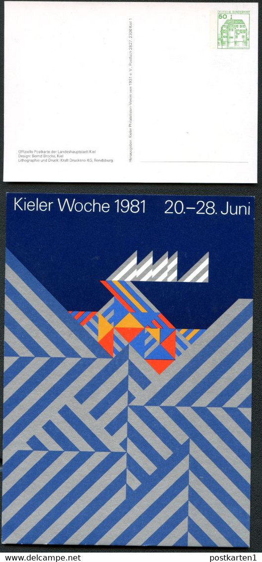 Bund PP104 D2/029 KIELER WOCHE 1981 - Cartoline Private - Nuovi