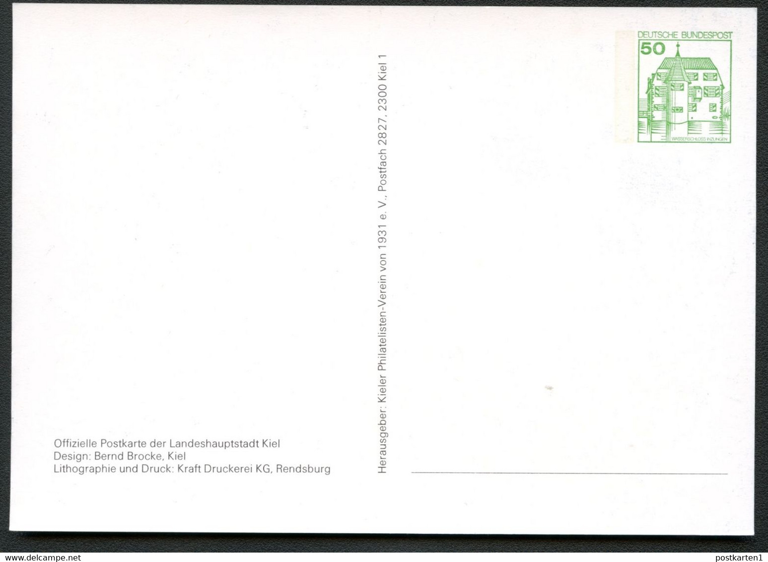 Bund PP104 D2/029 KIELER WOCHE 1981 - Postales Privados - Nuevos