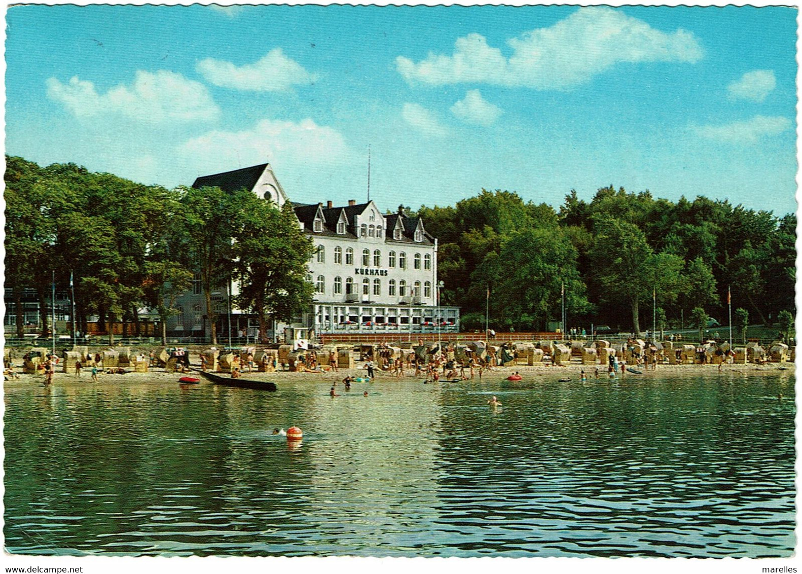 CPSM Allemagne Ostseeheilbad Glücksburg An Der Flensburger Förde Kurhaus, Timbre 1963 ? - Gluecksburg