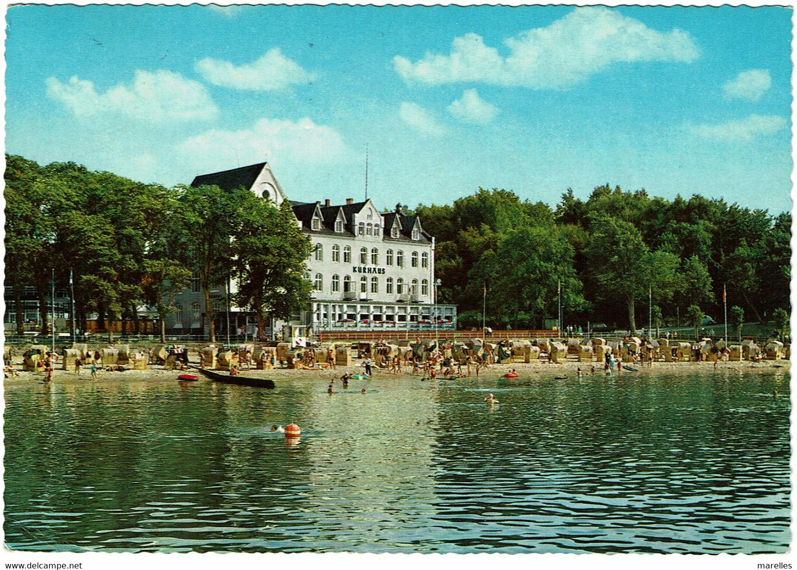 CPSM Allemagne Ostseeheilbad Glücksburg An Der Flensburger Förde Kurhaus, Timbre 1963 ? - Glücksburg