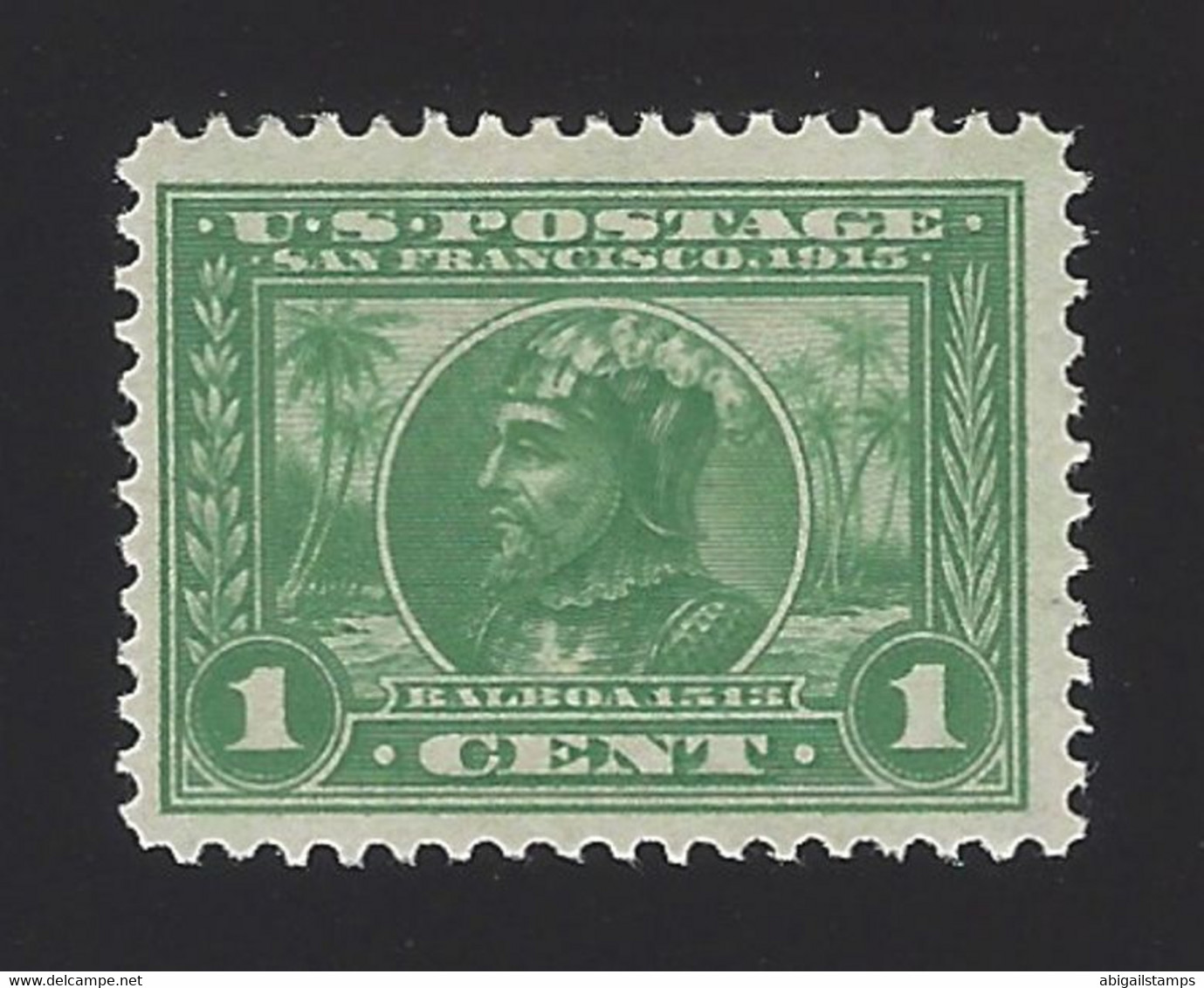 US #397 1913 Green WMK 190 Perf 12 Mint OG LH F-VF SCV $16.50 - Unused Stamps