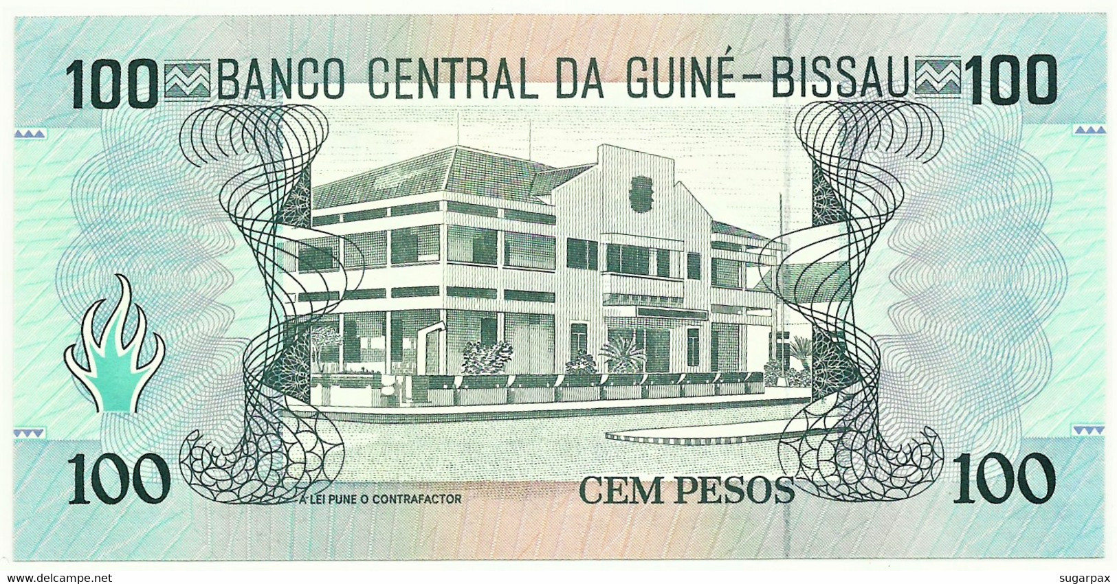 Guiné-Bissau - 100 Pesos - 01.03.1990 - P 11 - Unc. - Serie BA - Domingos Ramos - Guinea–Bissau