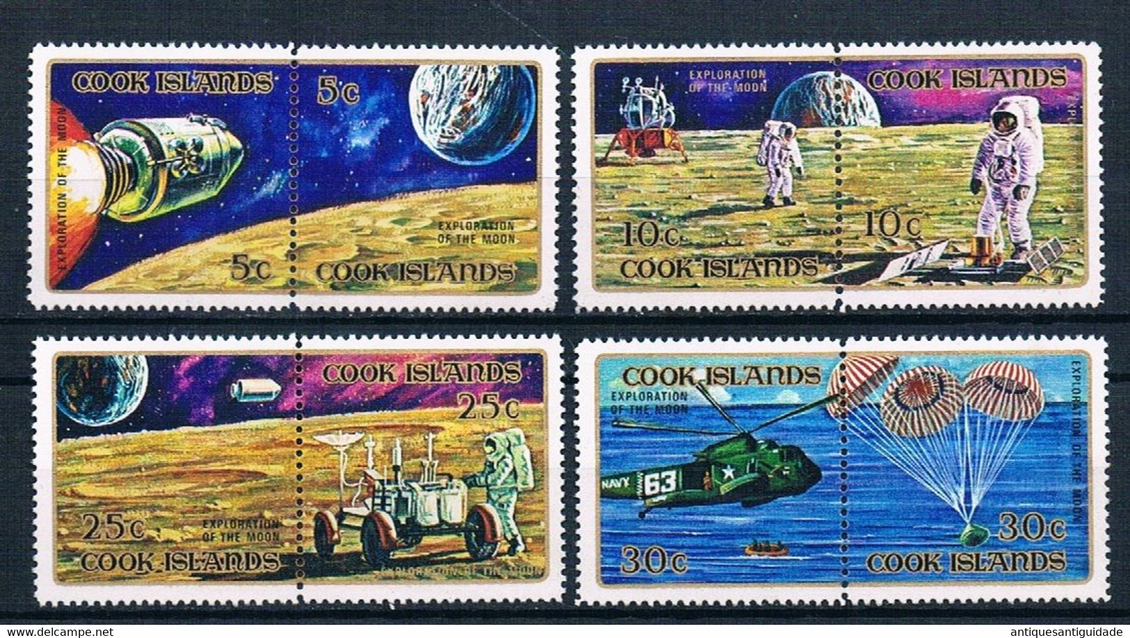 1972 - Cook Island -  Apollo Exploration Of The Moon - Complete Set - MNH - Ozeanien