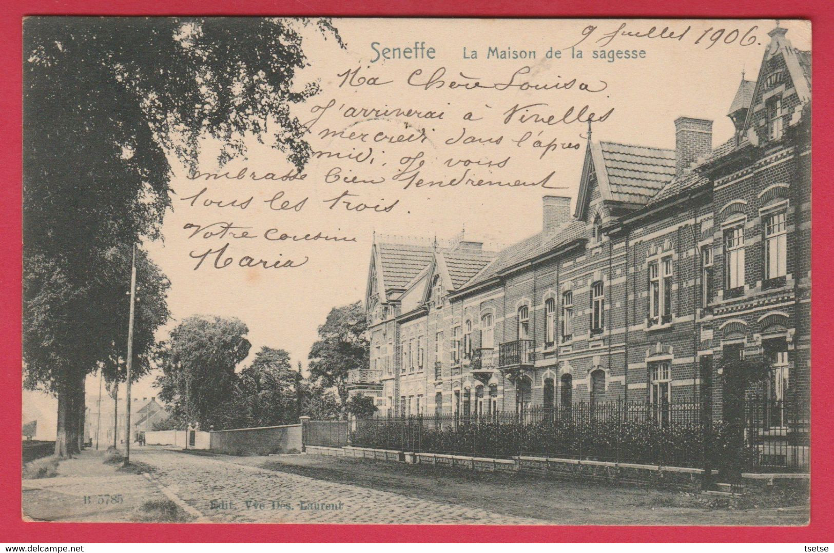 Seneffe - La Maison De La Sagesse - 1906 ( Voir Verso ) - Seneffe