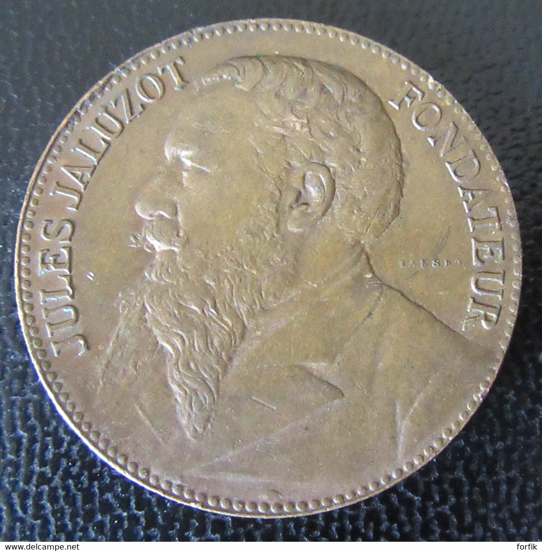 Médaille En Bronze Des Magasins Du Printemps - Souvenir Des Noces D'Argent 1890 - Portrait Du Fondateur - Professionnels / De Société