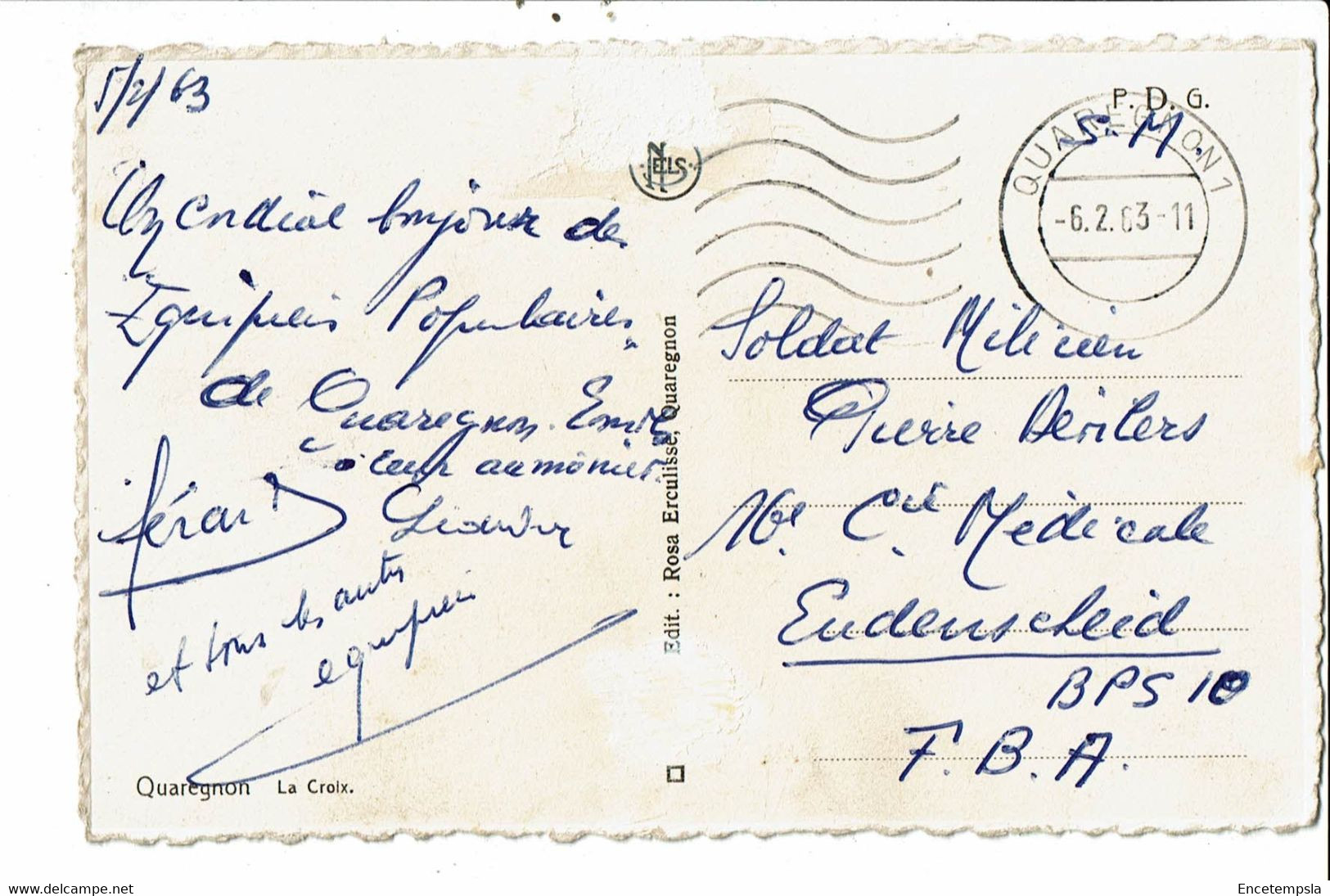 CPSM  Carte Postale-Belgique-Quaregnon-La Croix 1963 - VM30434 - Quaregnon