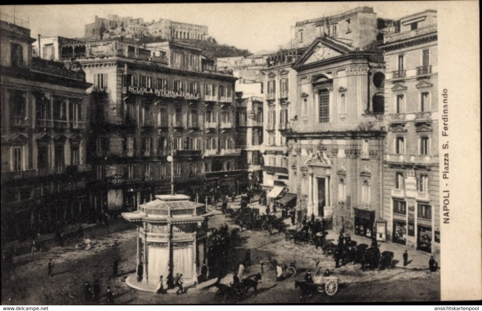 CPA Napoli Neapel Campania, Piazza S. Ferdinando - Sonstige & Ohne Zuordnung