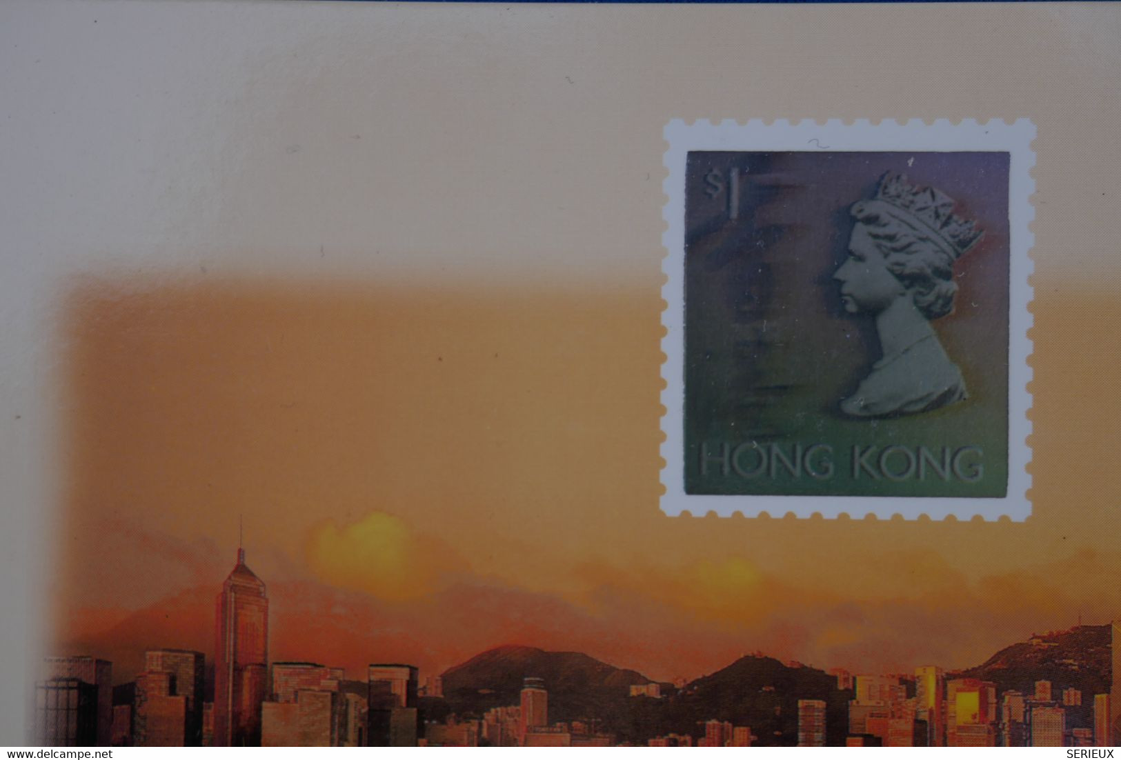 Q19 CHINA HONG KONG BELLE CARTE  HOLOGRAPHIQUE T.P 1993 QUEEN ELISABETH +AFFRANCHISSEMENT PLAISANT - Cartas & Documentos