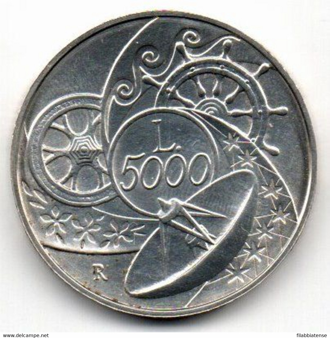 1999 - Italia 5.000 Lire Anno 2000 - Senza Confezione     ----- - Conmemorativas