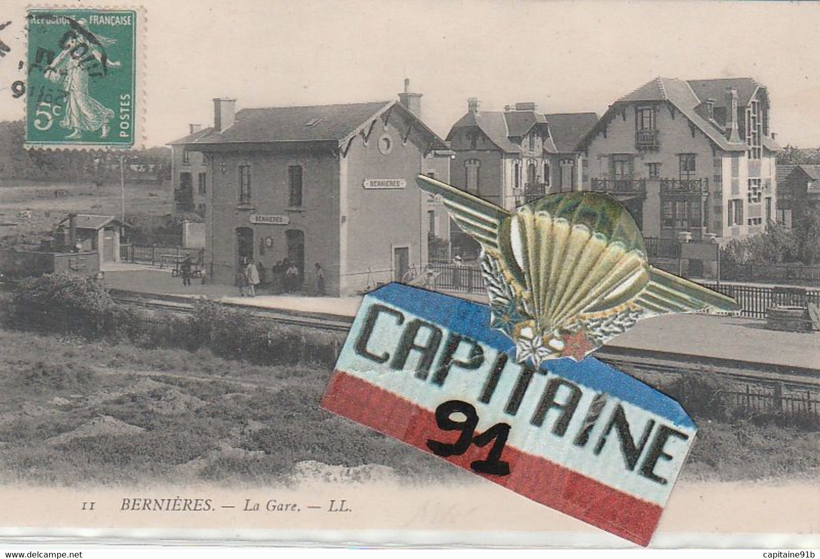 CPA BERNIERES SUR MER CALVADOS UNE COUR DE FERME - Andere & Zonder Classificatie