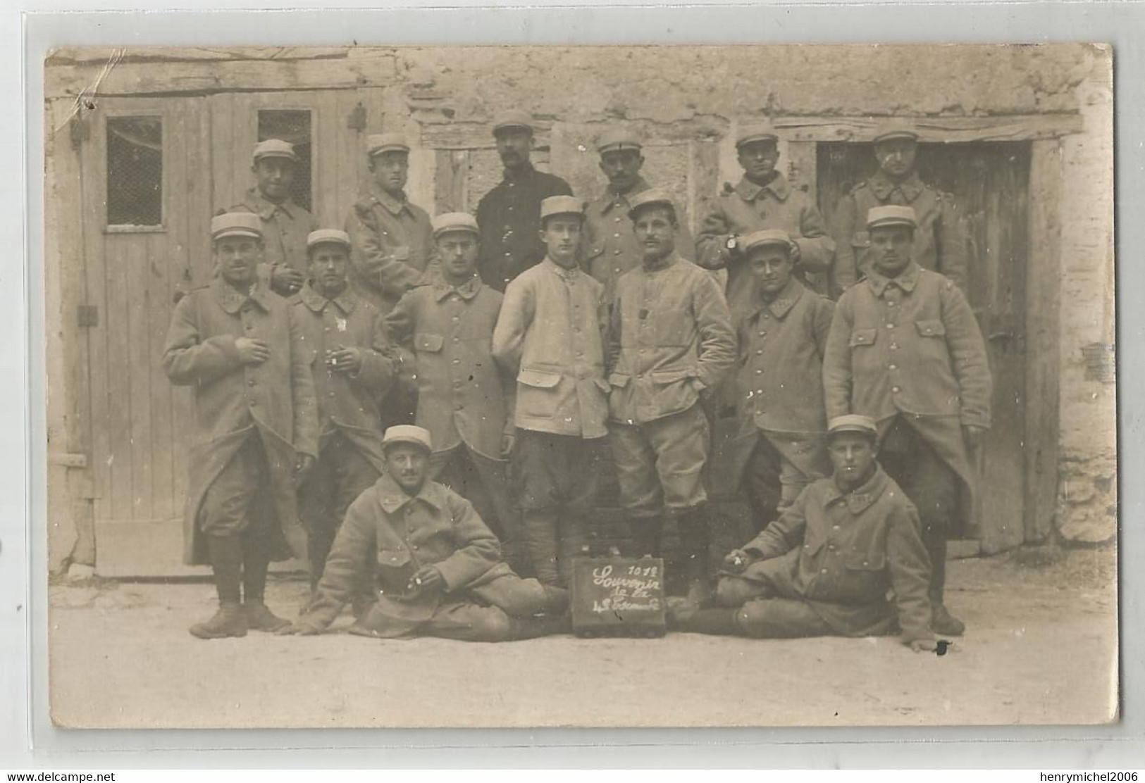 Carte Photo 101 E D'infanterie Souvenir De La 4e Escouade - Weltkrieg 1914-18