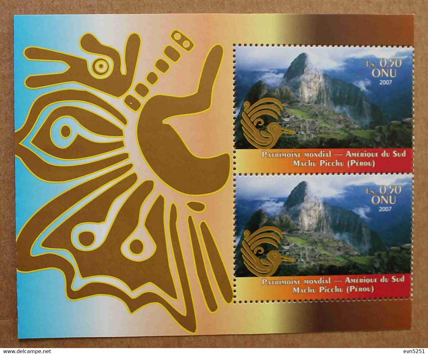 Ge07-02 : Nations-Unies (Genève) / Patrimoine Mondial - Site Inca De Machu Pichu (Pérou) - Nuovi