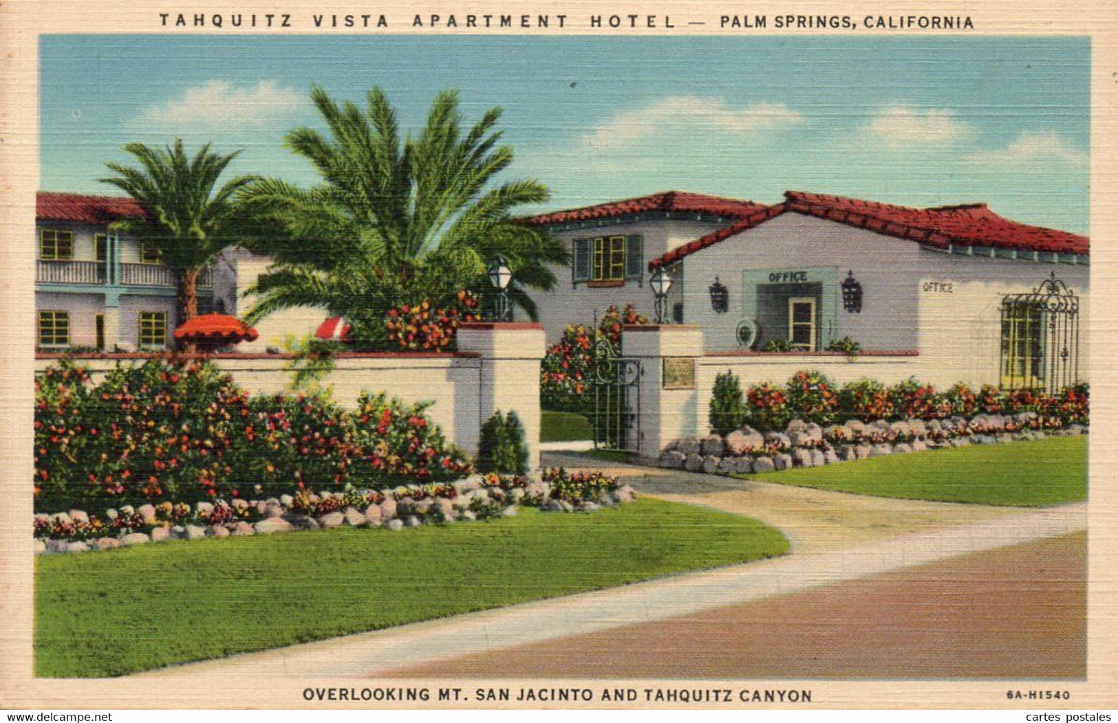 TAHQUITZ Vista Apartment Hotel - Palm Springs CALIFORNIA Overlooking MT. Jacinto And Tahquitz Canyon - Palm Springs
