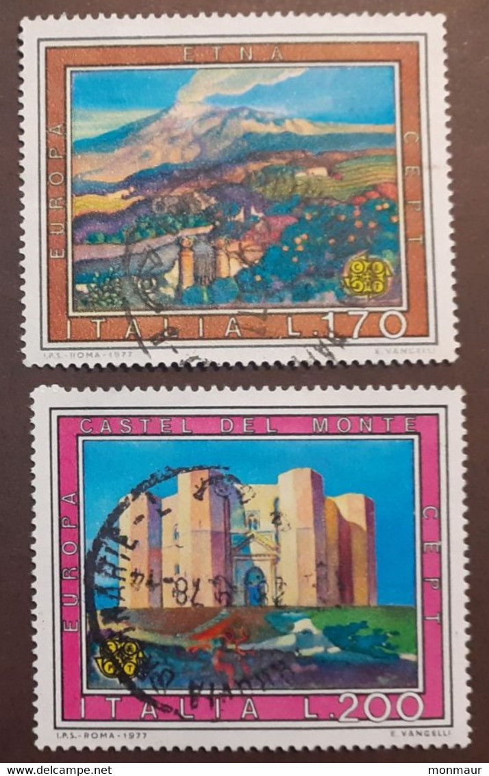 ITALIA REPUBBLICA 1977 EUROPA SERIE COMPLETA - 1971-80: Used