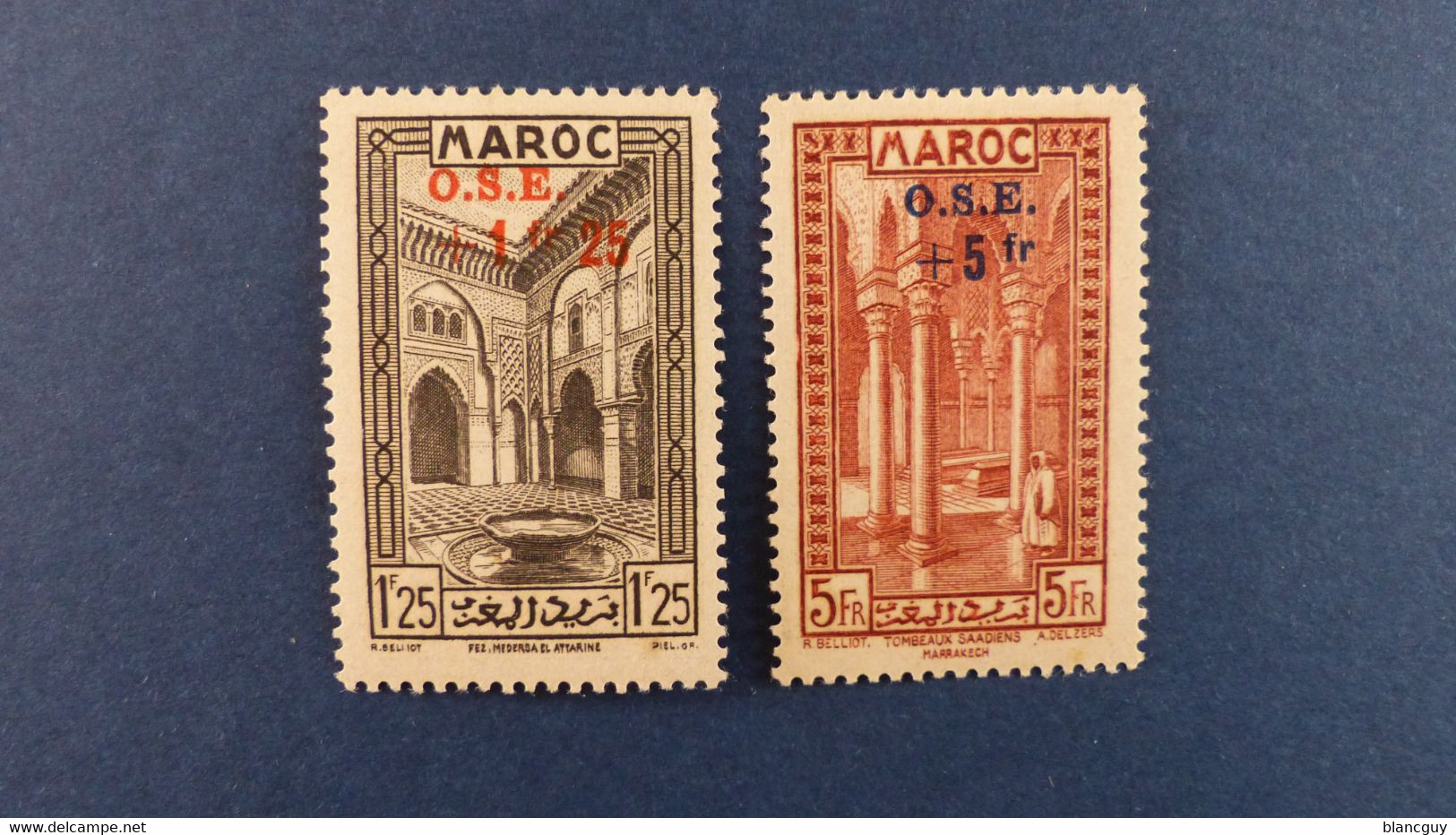 Maroc - Série Complète 8 Valeurs YT N° 153 à 160 * Neuf Avec Charnière - Unused Stamps