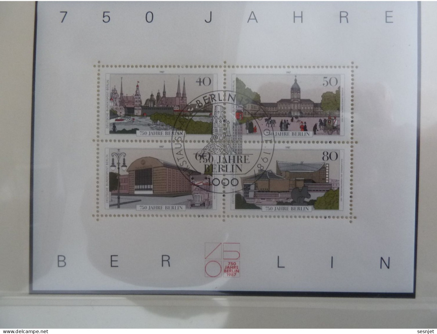 Deutsche Bundespost - Berlin - Bloc-Feuillet - 750 Jahre - BF 8 - Oblitéré - Année 1987 - - Blocchi