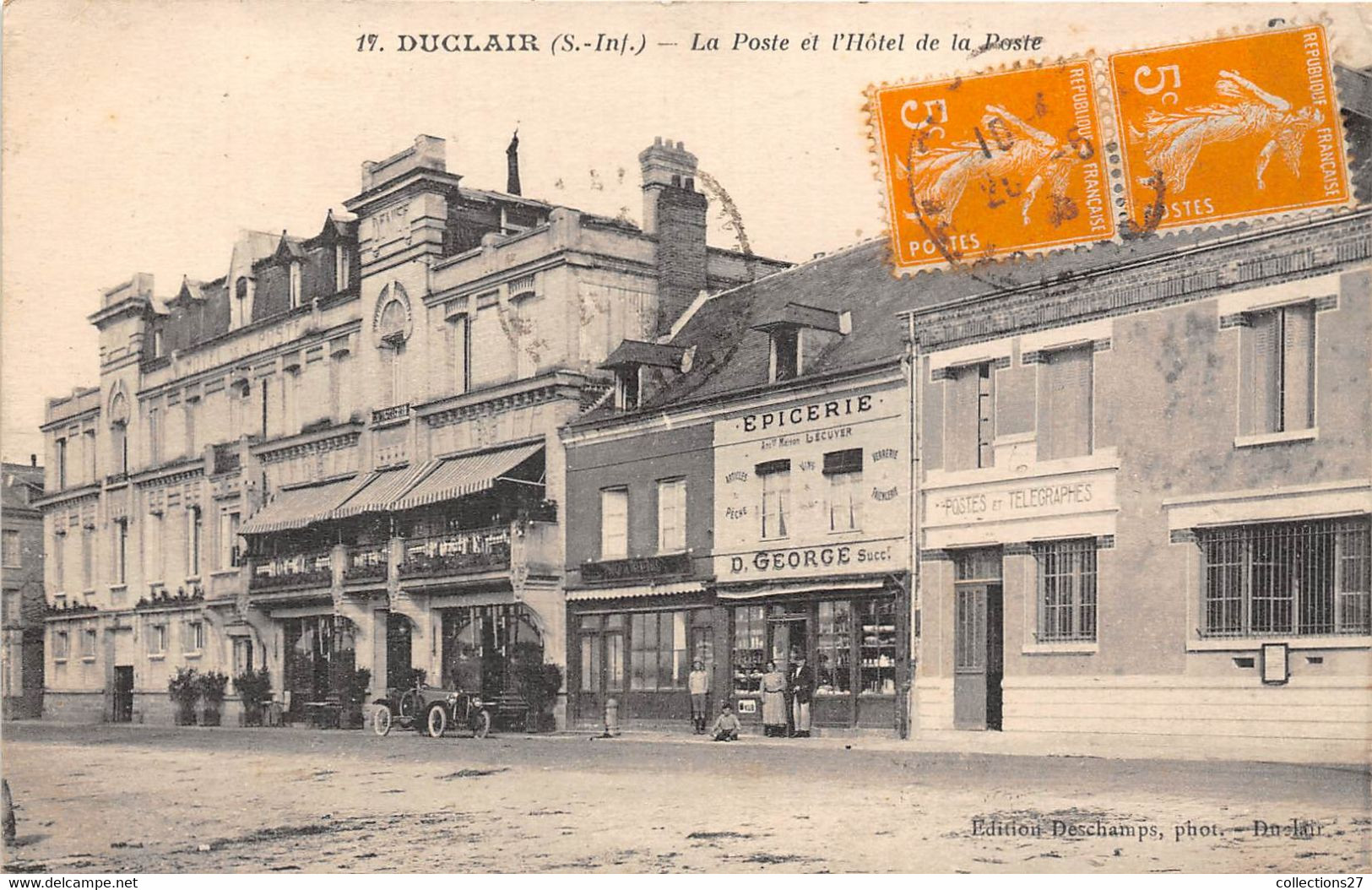 76-DUCLAIR- LA POSTE ET L'HÔTEL DE LA POSTE - Duclair
