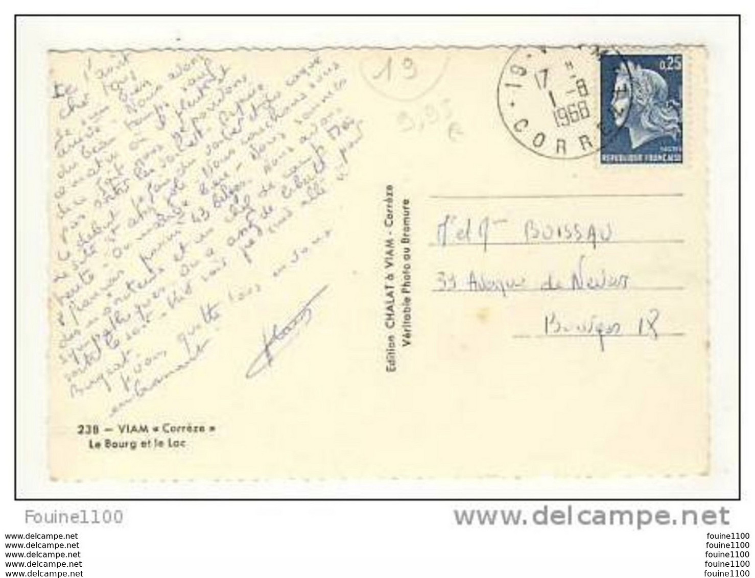 Carte De Viam Le Bourg Et Le Lac ( Peu Courante ) - Other & Unclassified