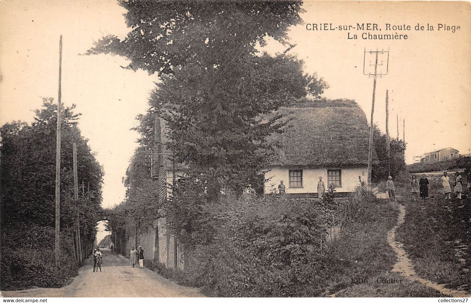 76-CRIEL-SUR-MER- ROUTE DE LA PLAGE , LA CHAUMIERE - Criel Sur Mer