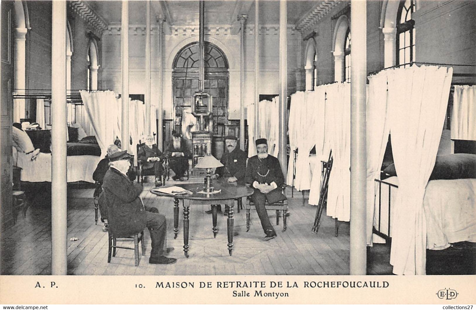 PARIS-75014-LOT DE 15 CARTES POSTALES DANS POCHETTE- MAISON DE RETRAITE DE LA ROCHEFOUCAULD