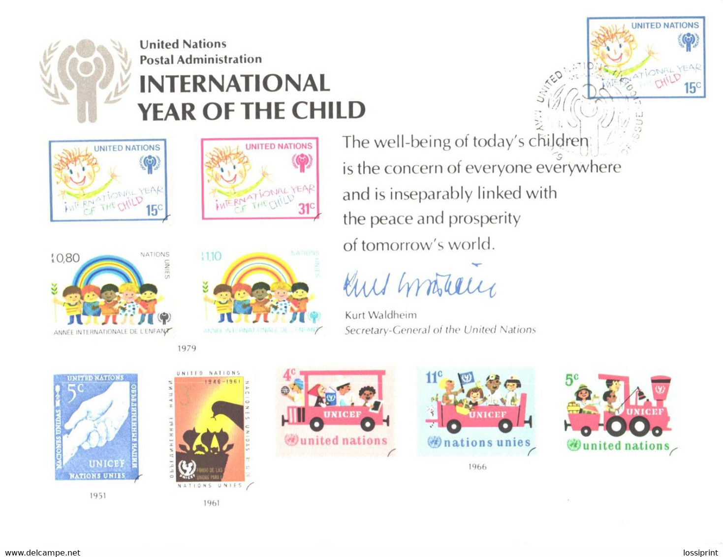 United Nation:International Year Of The Child, 1979 - Cartes-maximum