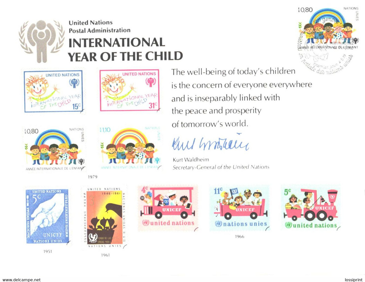 United Nation:International Year Of The Child, 1979 - Maximum Cards