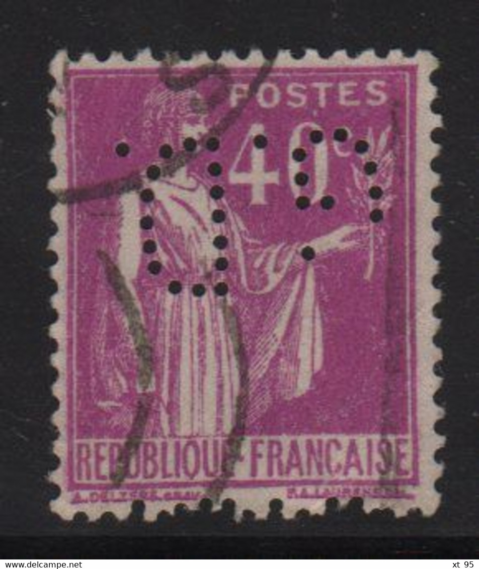 Perforation GD 44 - Geoffroy Delore - 40c Type Paix - Indice 4 - Autres & Non Classés