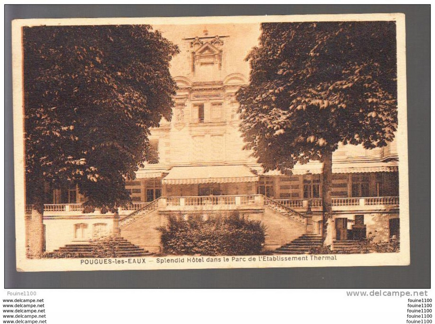 Carte  De Pougues Les Eaux   Splendid Hôtel   ( Recto Verso ) - Pougues Les Eaux