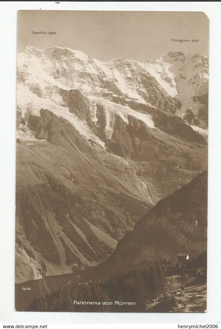 Suisse Be Berne Panorama Von Murren Ed Perrochet Et David La Chaux De Fonds Lausanne - Bern