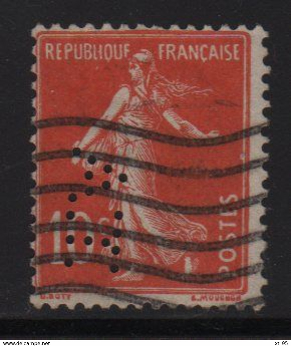 Perforation AT 190 - Albert Tronc - 10c Type Semeuse - Indice 4 - Other & Unclassified