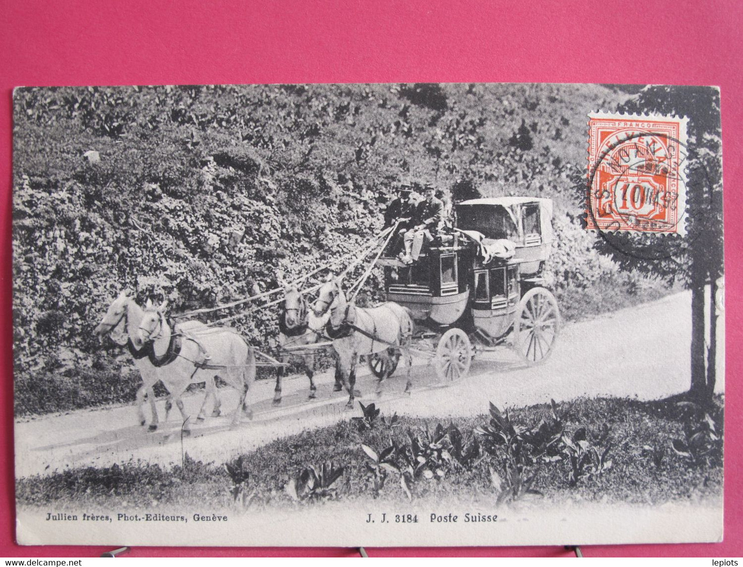 Suisse - Poste Suisse - Diligence Avec Attelage De 4 Chevaux - 1907 - CPA En Très Bon état - R/verso - Other & Unclassified