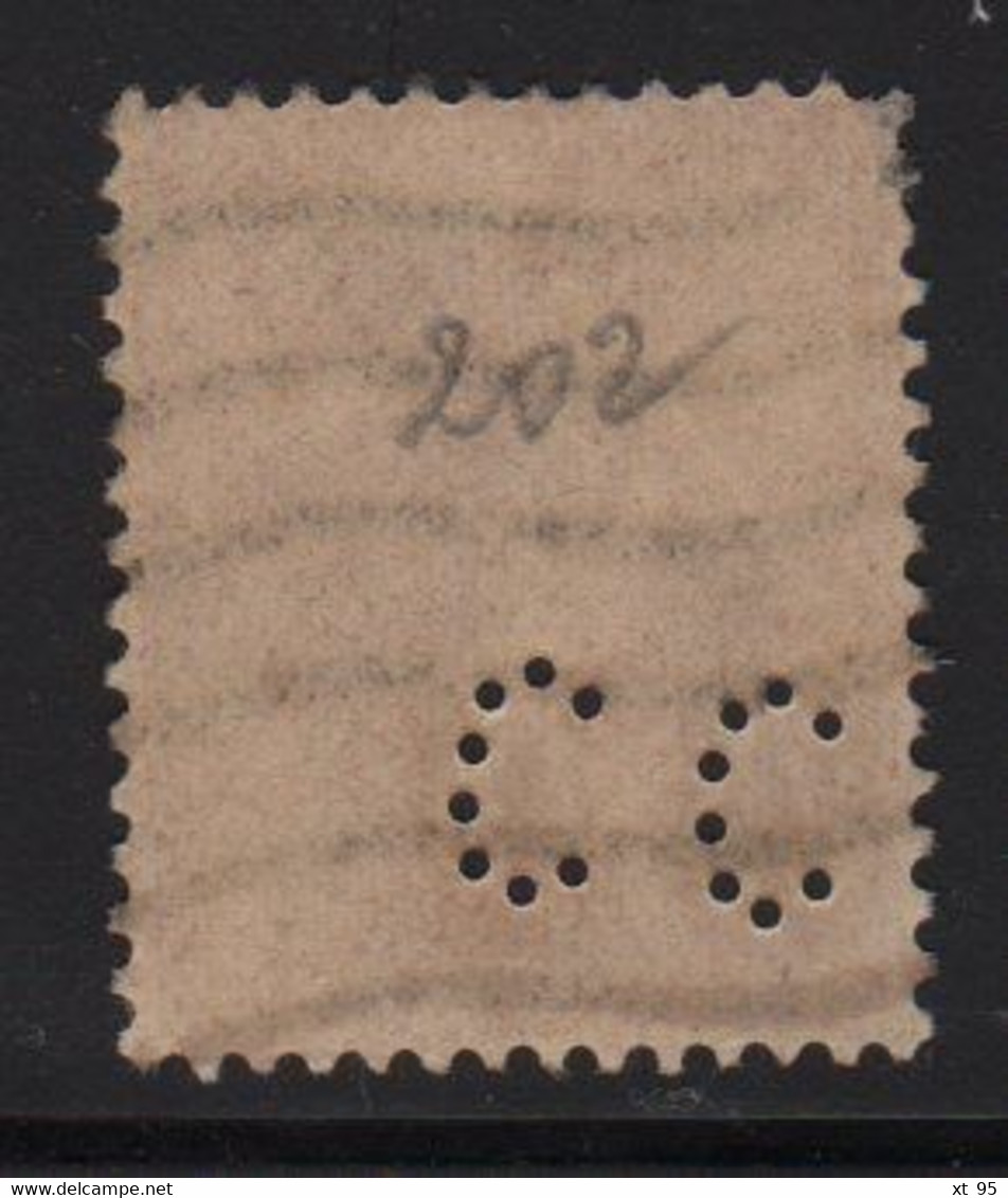 Perforation CC 36 - Credit Commercial De France - 75c Type Semeuse Lignee - Indice 2 - Andere & Zonder Classificatie