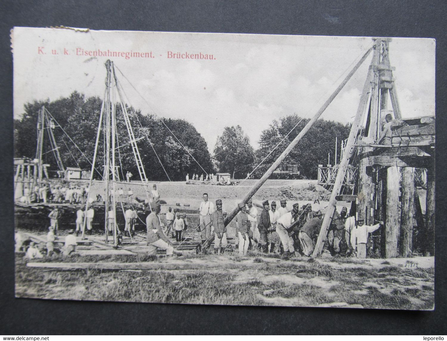 AK KORNEUBURG Eisenbahnregiment 1913 /////   D*48981 - Korneuburg