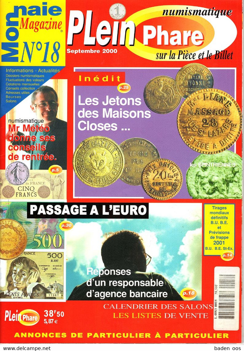 Monnaie Magazine N°18 Septembre 2000 - Francese