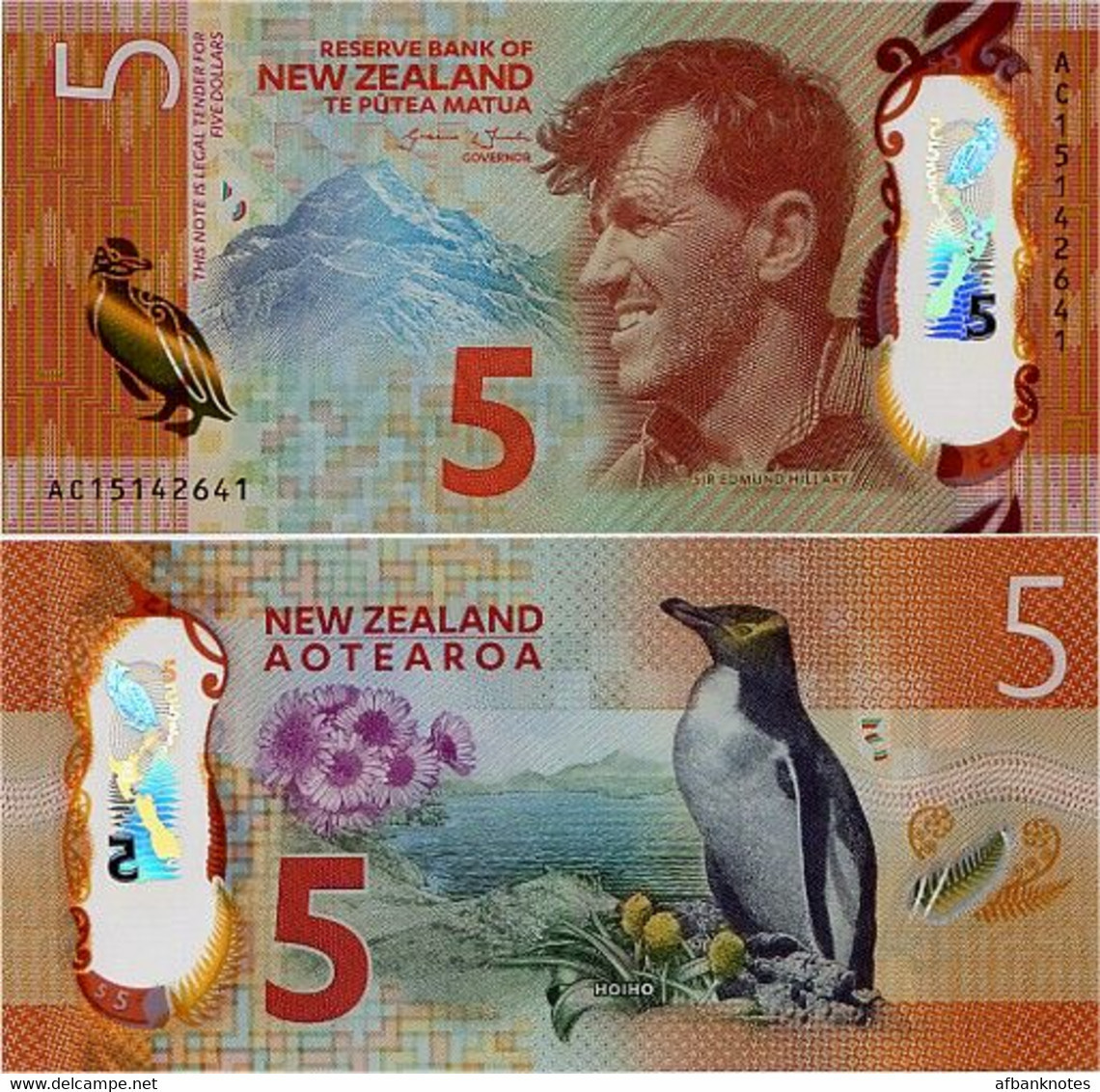 NEW ZEALAND        5 Dollars        P-191        (20)15         UNC - New Zealand