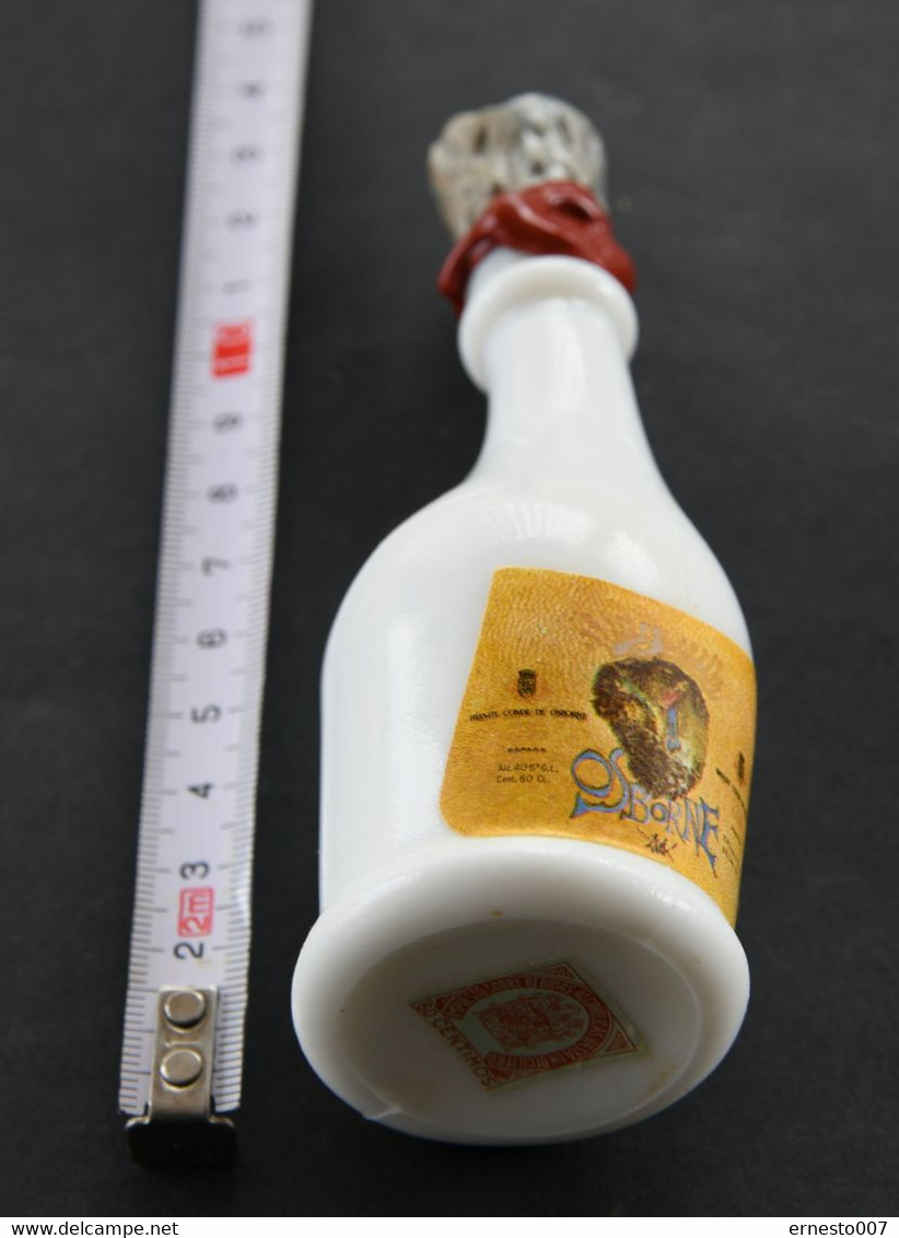 50CL FLASCHE BRANDY CONDE DE OSBORNE ENTWORFEN VON SALVADOR DALI IM ORIGINAL-KARTON, DIE FLASCHE IST GEFÜLLT, VON1970/80 - Spirits