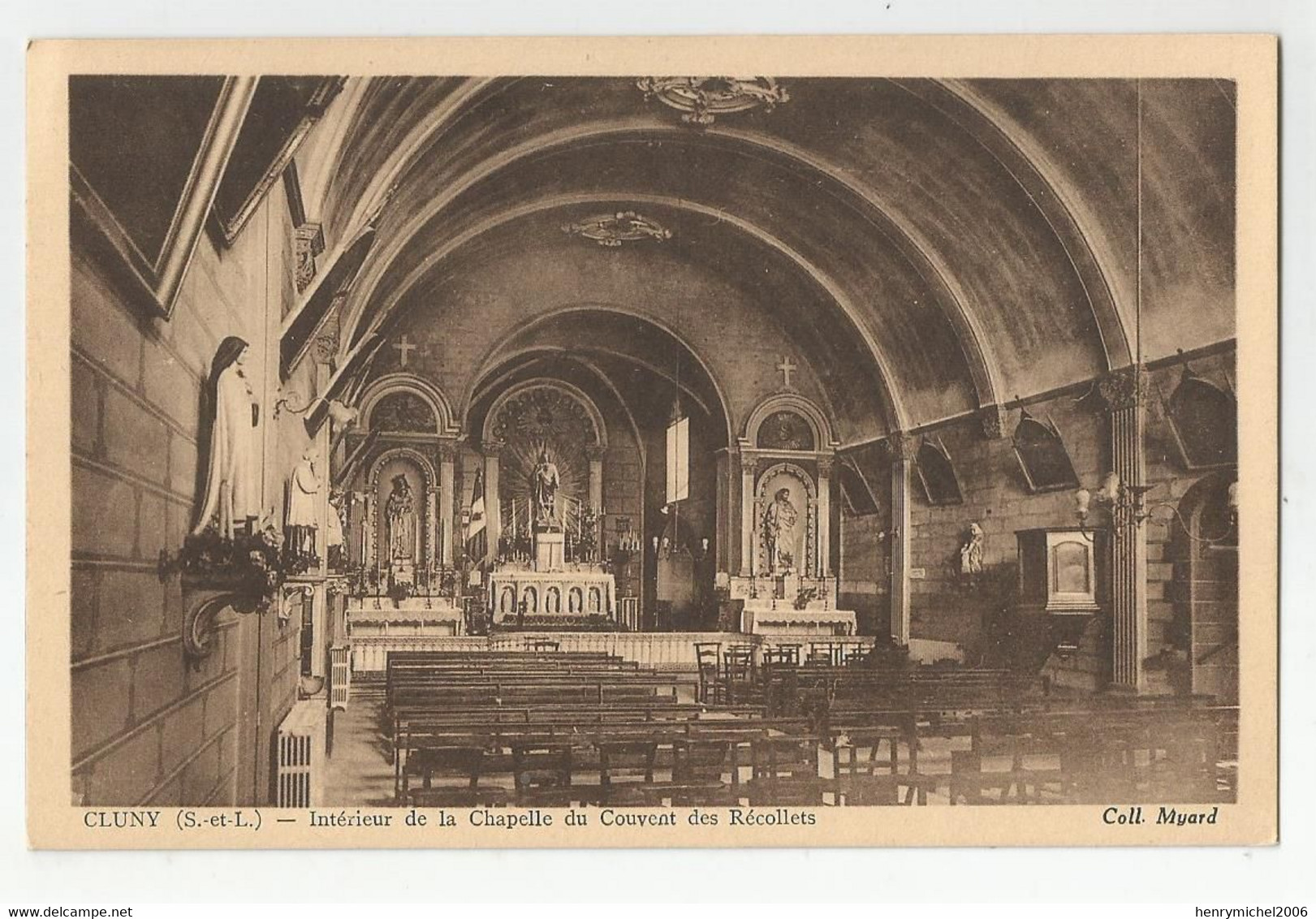 71 Cluny Intérieur De La Chapelle Du Couvent Des Récollets - Cluny