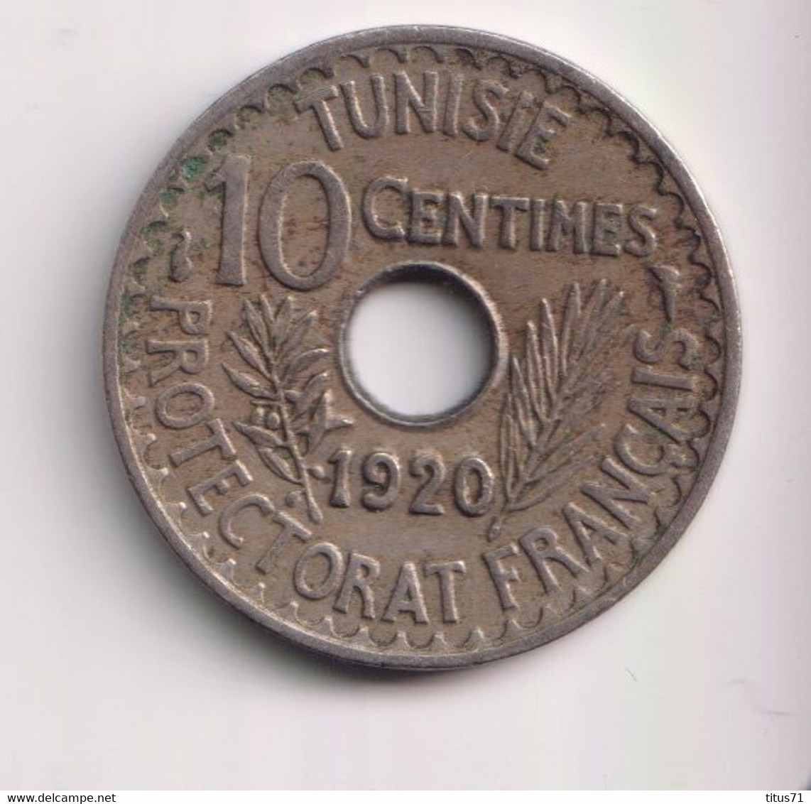 10 Centimes Tunisie 1920 Protectorat Français - Tunesien