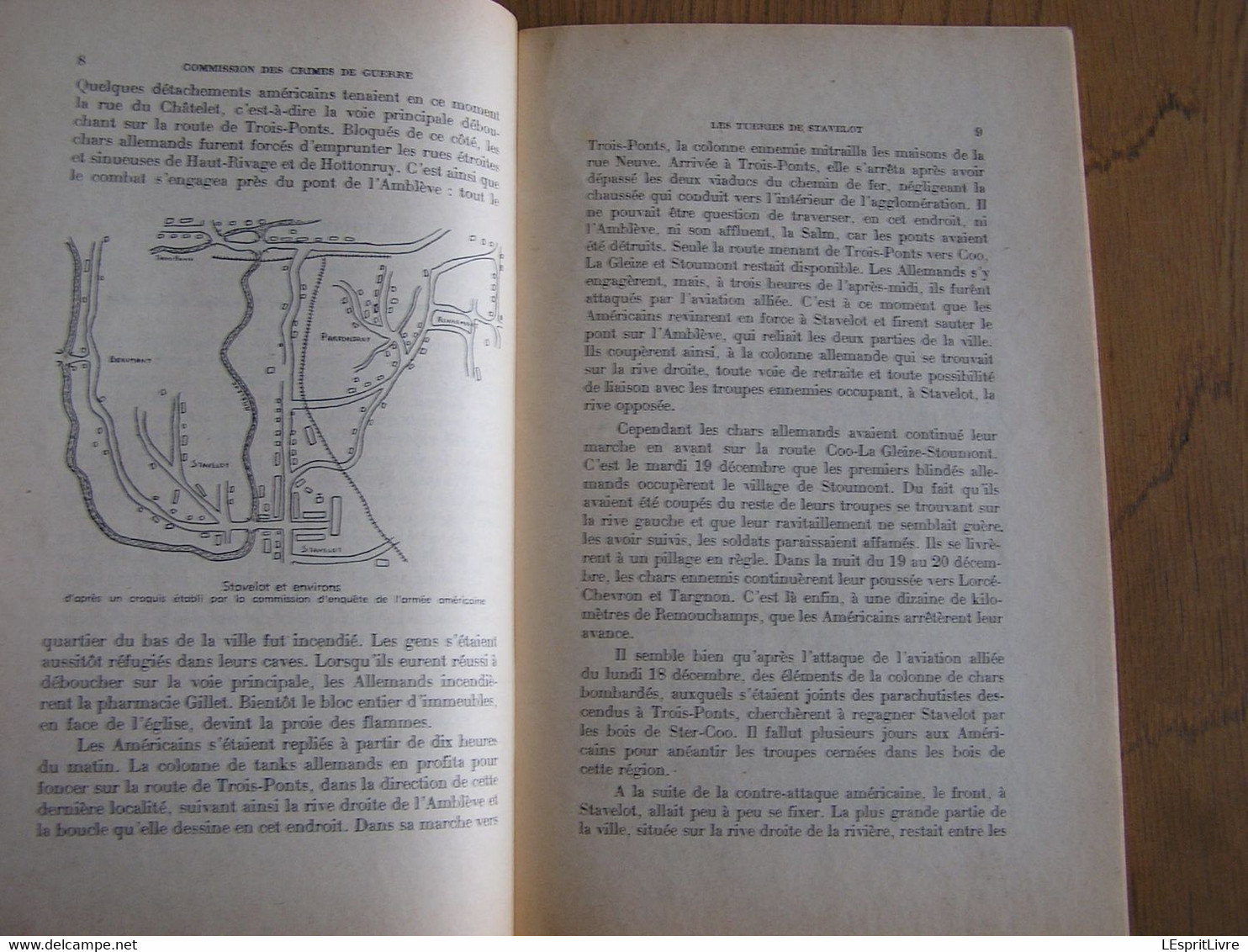 LES CRIMES DE GUERRE Stavelot Régionalisme Guerre 40 45 Trois Ponts Parfondruy Ster La Gleize Amblève Wanne Refat - Oorlog 1939-45