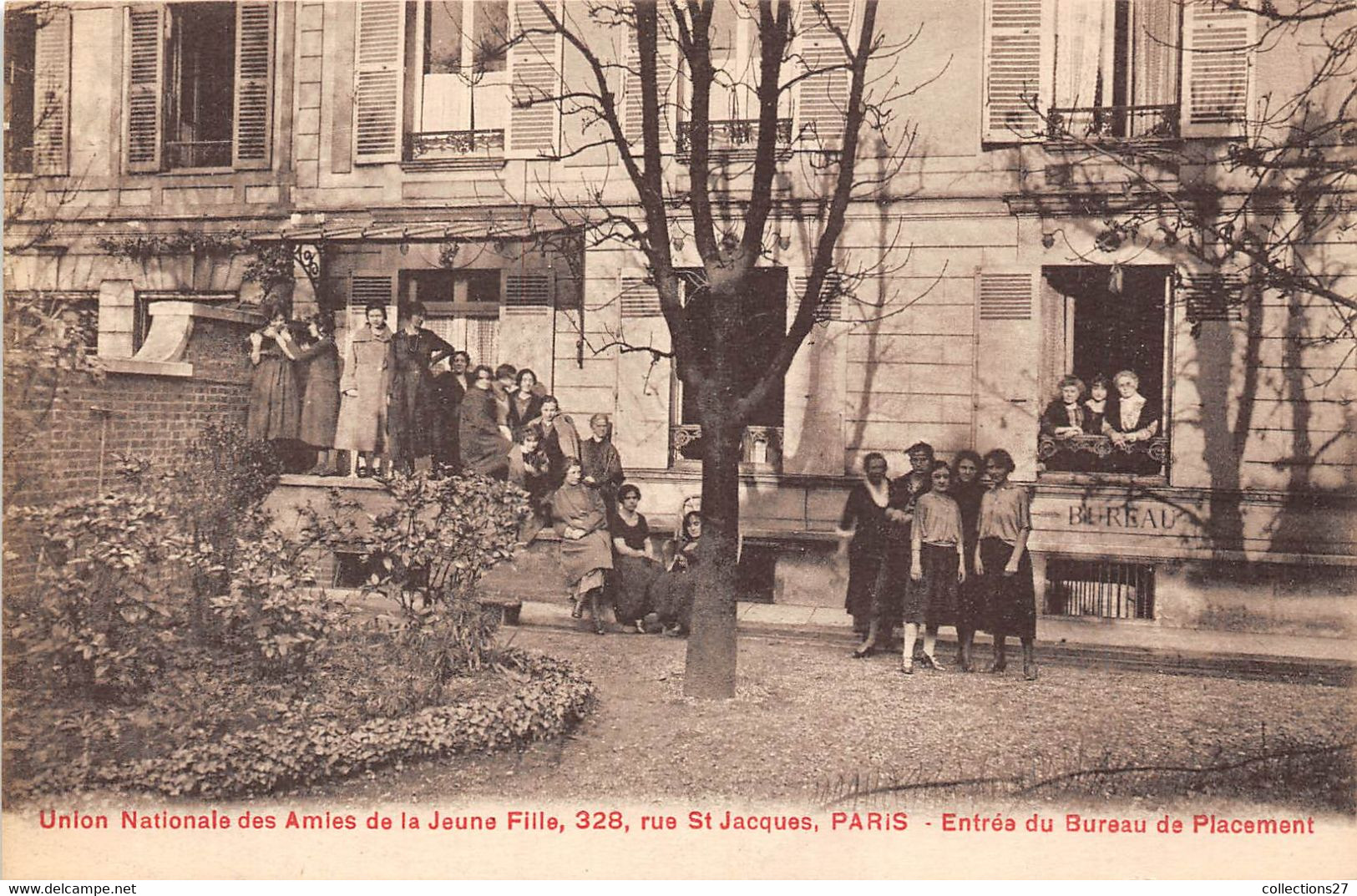 PARIS-75005- LOT DE 7 CARTES POSTALES - UNION NATIONALE DES  AMIES DE LA JEUNE FILLE 328 RUE ST-JACQUES