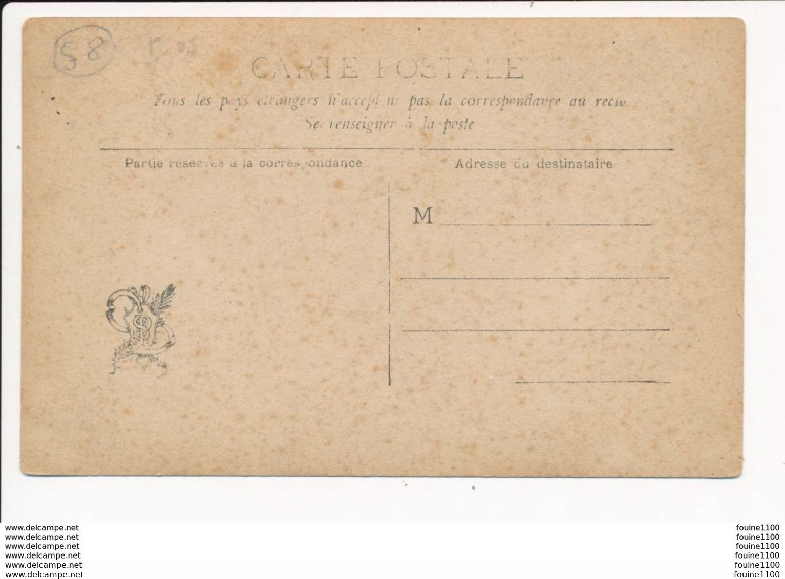 Carte Salon 1905 La Pêche Aux écrevisses NIEVRE  58 ( H. LAURENT DESROUSSEAUX ) - Other & Unclassified