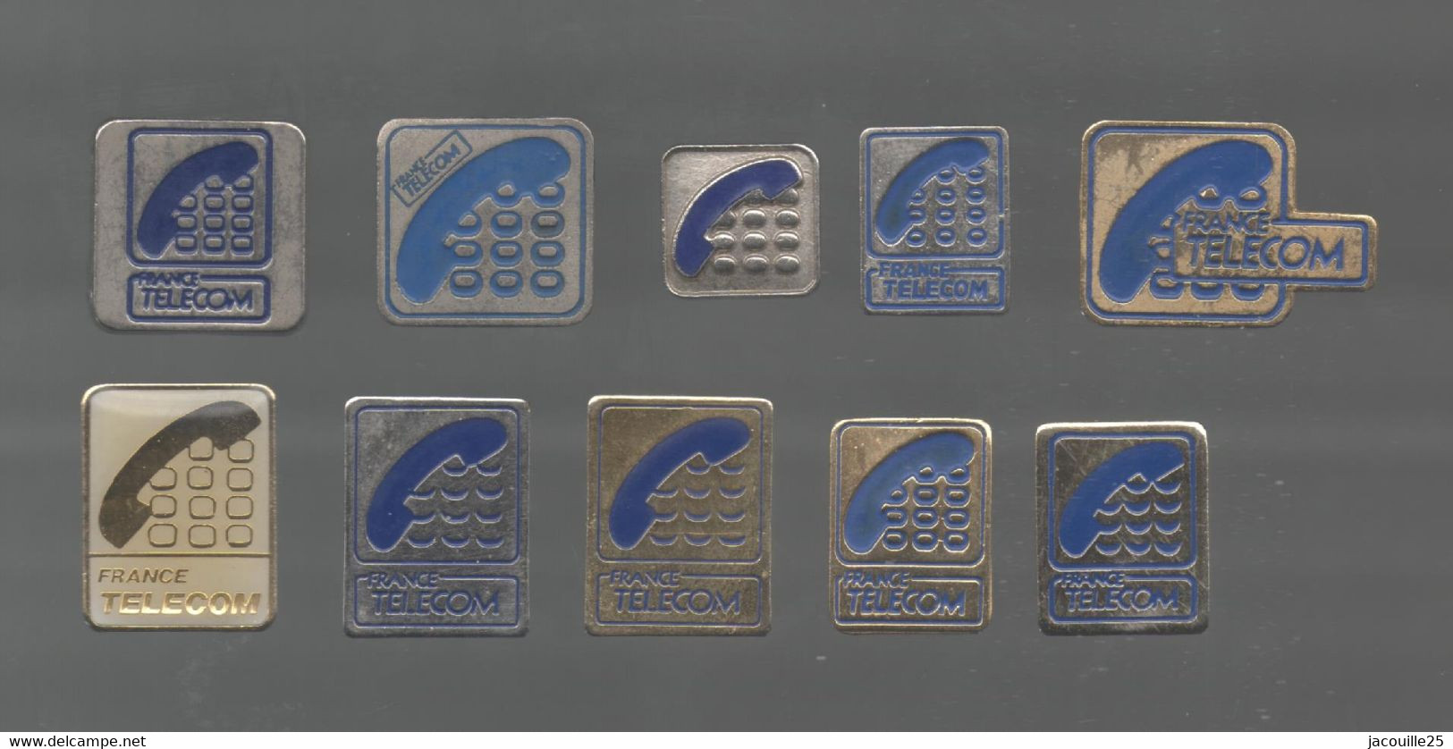 PINS PIN'S  422 FRANCE TELECOM LOGO TOUS DIFFERENTS   LOT 10 PINS - Montgolfières