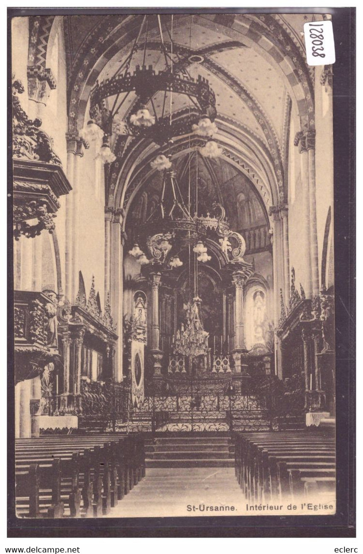 ST URSANNE - INTERIEUR DE L'EGLISE - TB - Saint-Ursanne