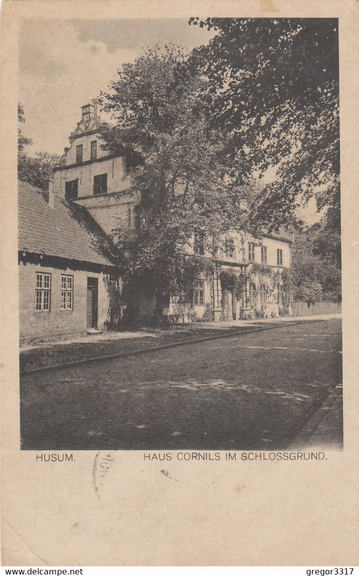 3573) HUSUM - Haus CORNILS Im SCHLOSSGRUND - 11.08.1925 !! - Husum