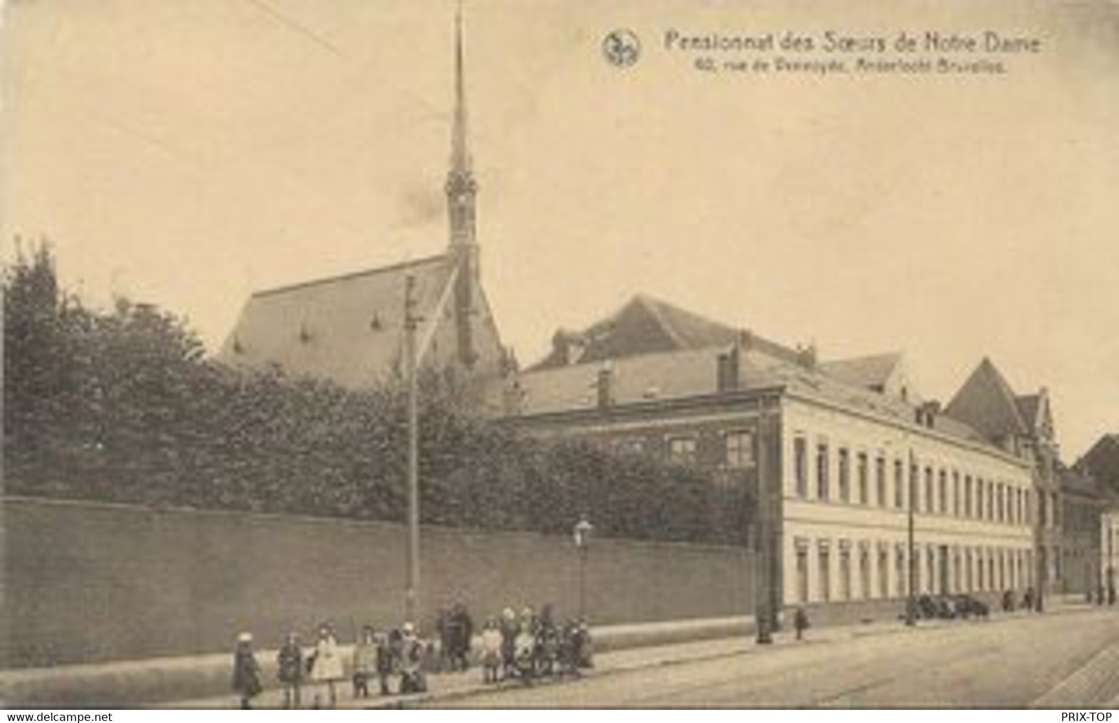 REF4023/ CP-PK Anderlecht - Bruxelles Pensionnat Des Soeurs De Notre-Dame Enfants Animée MINT - Anderlecht