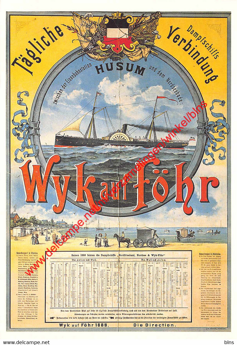 Wyk Auf Föhr - Retro Affiche - Nordfriesland