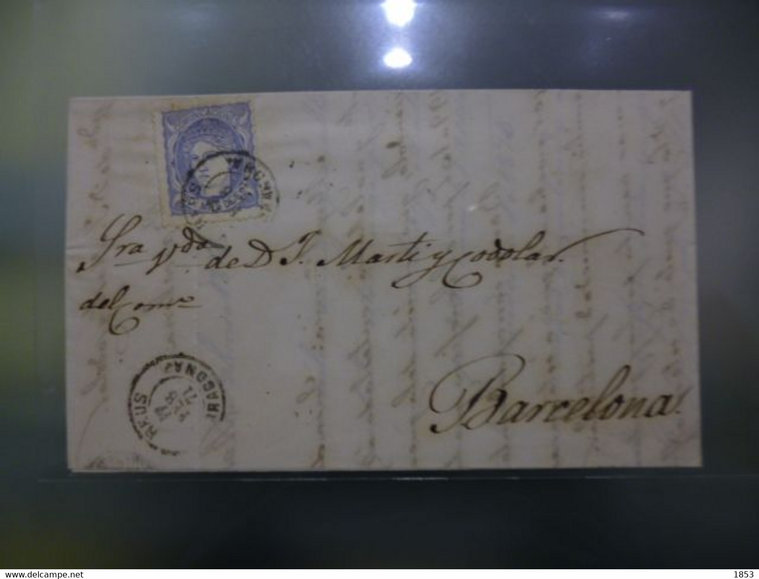 1873 - GOVIERNO PROVISIONAL - REUS A BARCELONA - Briefe U. Dokumente