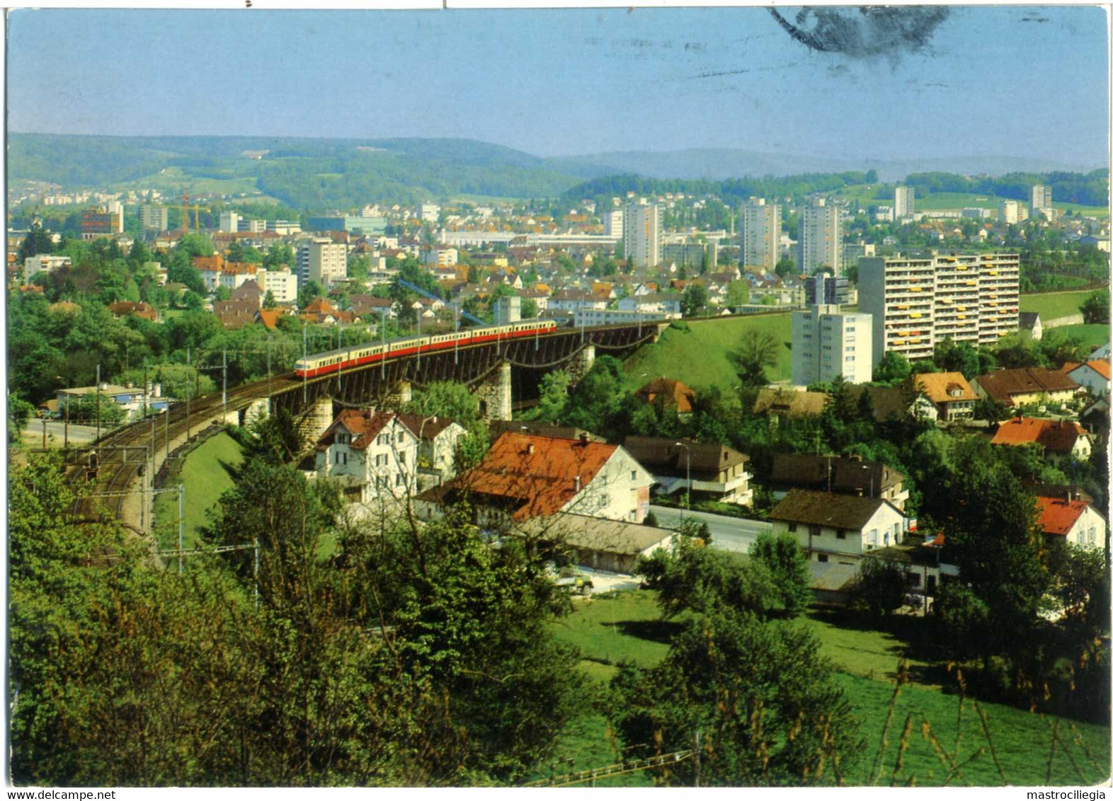 SVIZZERA  SUISSE  AG  BRUGG  Panorama  Trein  Zug - Brugg
