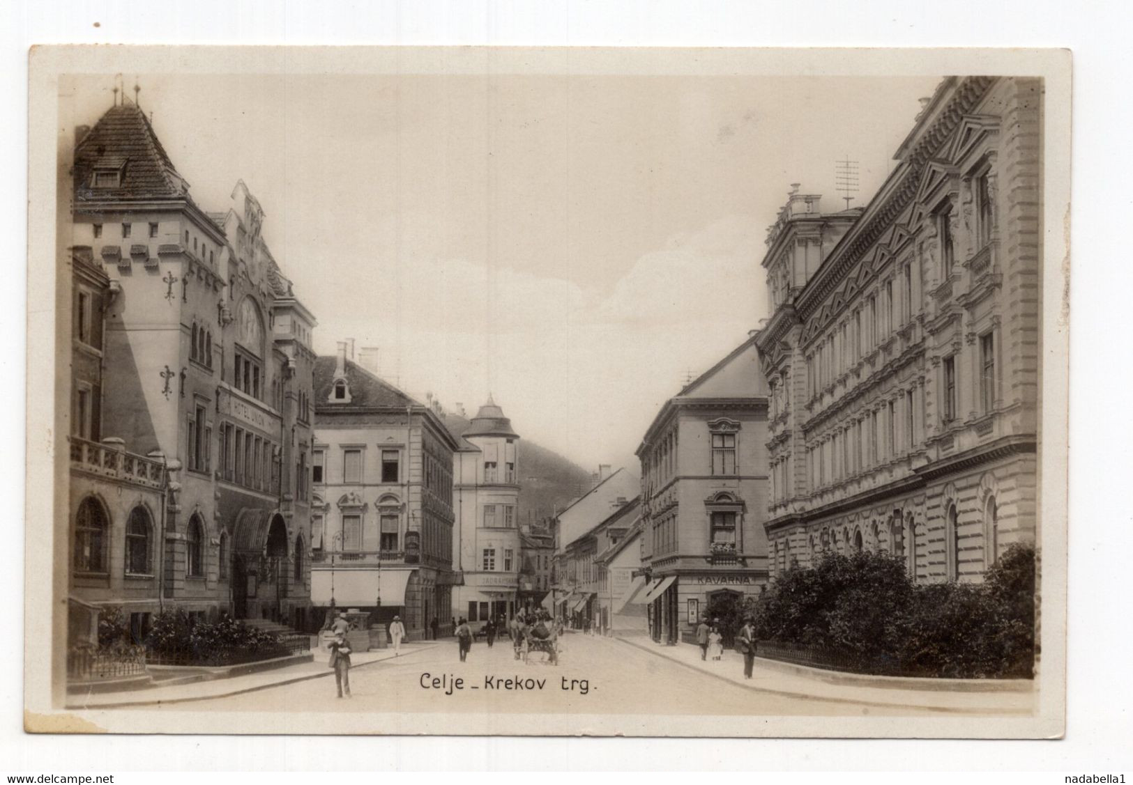 1930 KINGDOM OF SHS,SLOVENIA,CELJE,KREK SQUARE,POSTCARD,SENT TO NIS,USED - Yougoslavie